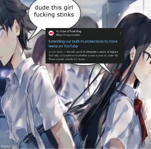 Dude this girl fucking stinks | image tagged in dude this girl fucking stinks | made w/ Imgflip meme maker