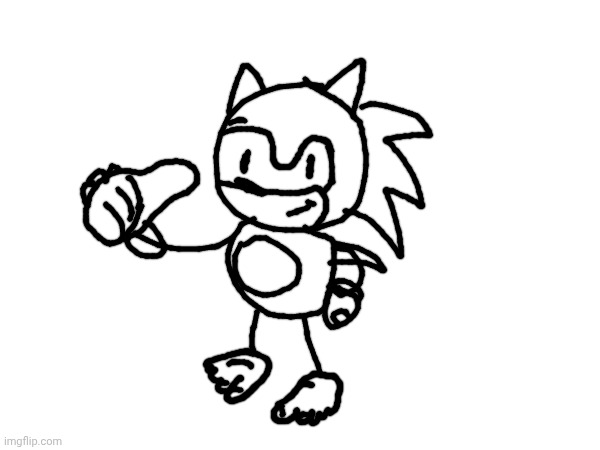 I dreweded an sonic how did I dew | image tagged in sonic | made w/ Imgflip meme maker