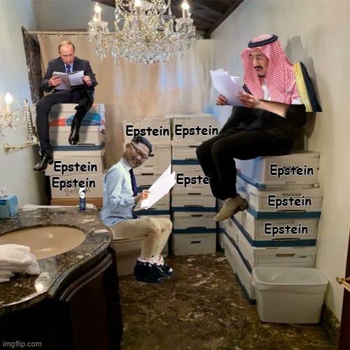 Mar a Lago Members-Only Reading Room | Epstein; Epstein; Epstein; Epstein; Epstein; Epstein; Epste; Epstein | image tagged in trump,jeffrey epstein,ghislaine maxwell,criminals,files | made w/ Imgflip meme maker