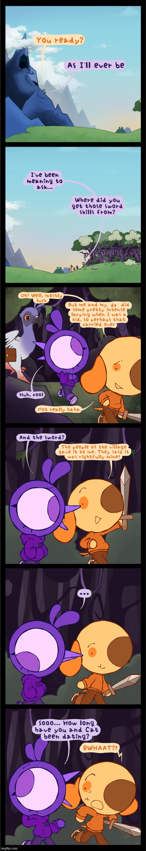 image tagged in bird,dog,sword,skills,cat,dating | made w/ Imgflip meme maker