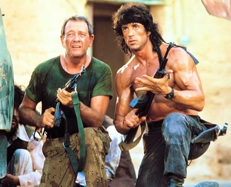 Rambo and Colonel Trautman Blank Meme Template