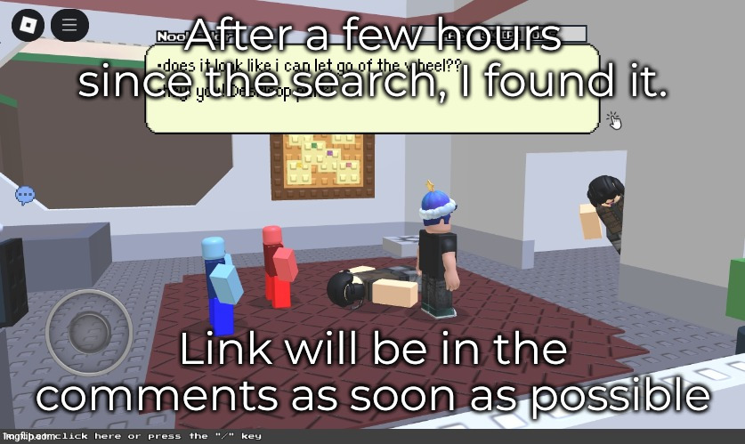 block@tales | After a few hours since the search, I found it. Link will be in the comments as soon as possible | image tagged in block tales | made w/ Imgflip meme maker