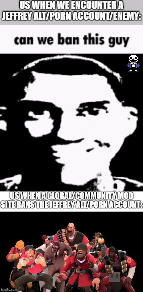 LOL | image tagged in sans of topic,tf2 laughing | made w/ Imgflip meme maker