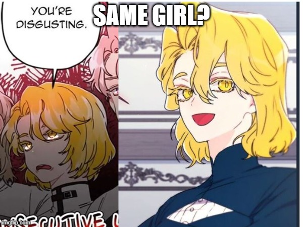 Manga | SAME GIRL? | made w/ Imgflip meme maker