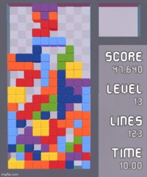 My Tetris high score | made w/ Imgflip meme maker