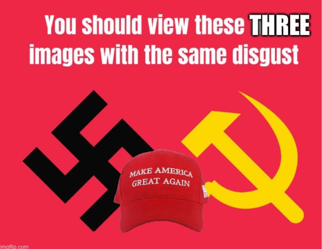 Nazi MAGA Commie Blank Meme Template
