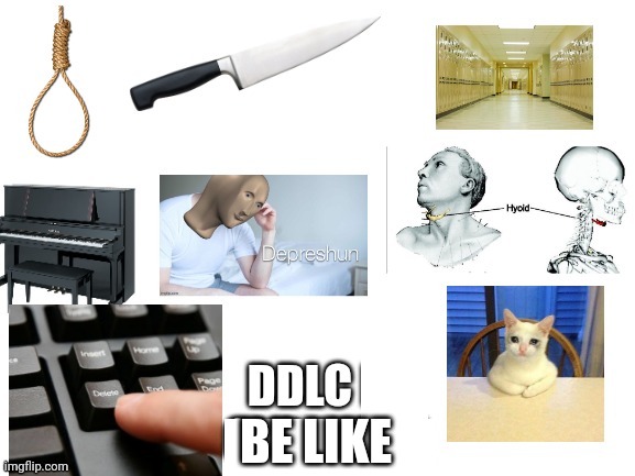 ddlc in a nutshell | BE LIKE | image tagged in doki doki literature club,in a nutshell | made w/ Imgflip meme maker