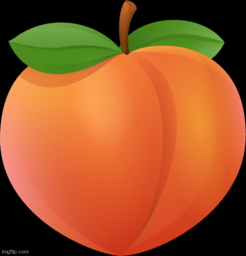 Peach emoji | image tagged in peach emoji | made w/ Imgflip meme maker