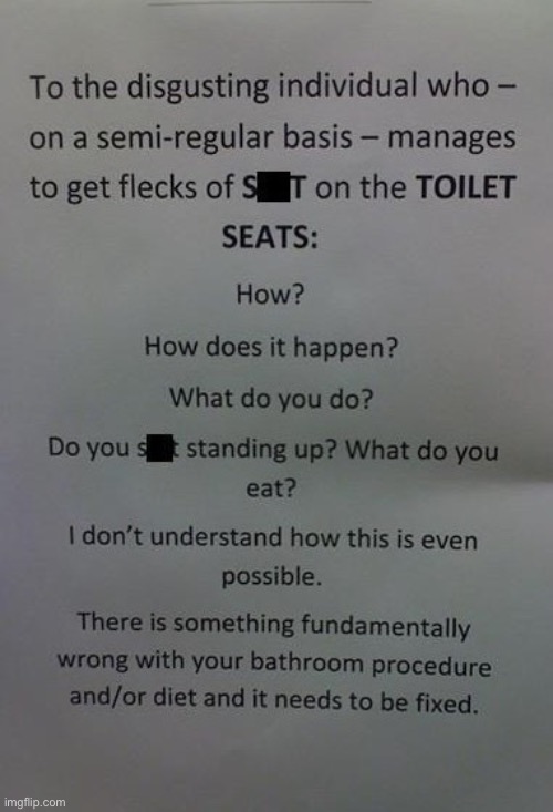 Sh!t Flecks | image tagged in shit,shitpost,pooping,reposts,janitor,hilarious | made w/ Imgflip meme maker
