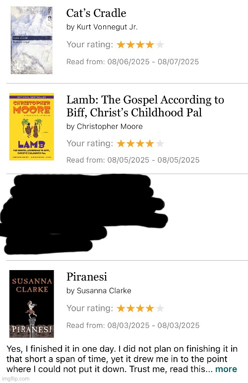 A few books I’ve read this trip | made w/ Imgflip meme maker