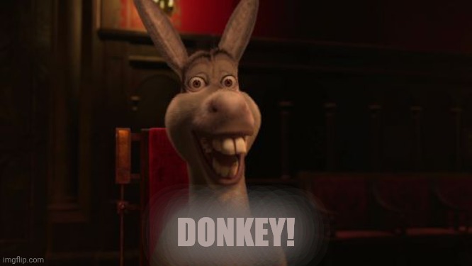 ㅤ | DONKEY! | image tagged in shrek donkey | made w/ Imgflip meme maker