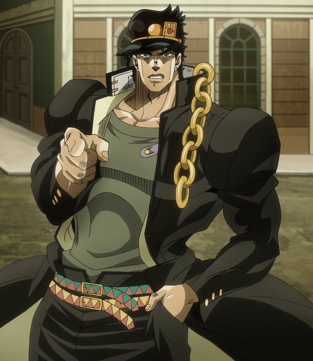 Jotaro pointing at ye Blank Meme Template