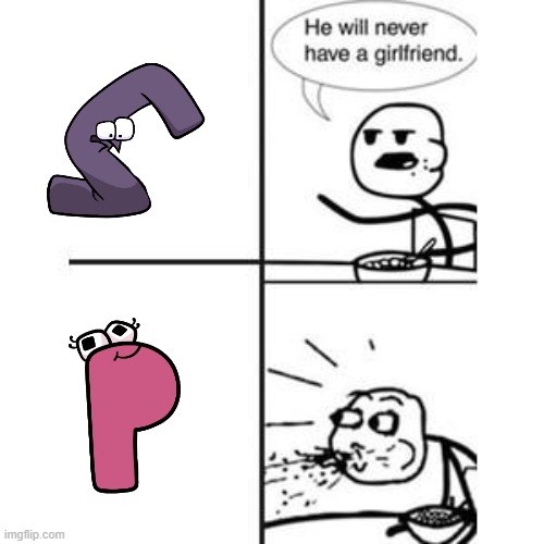 Alphabet lore lore | image tagged in he will never have a girlfriend spits out food,alphabet lore | made w/ Imgflip meme maker