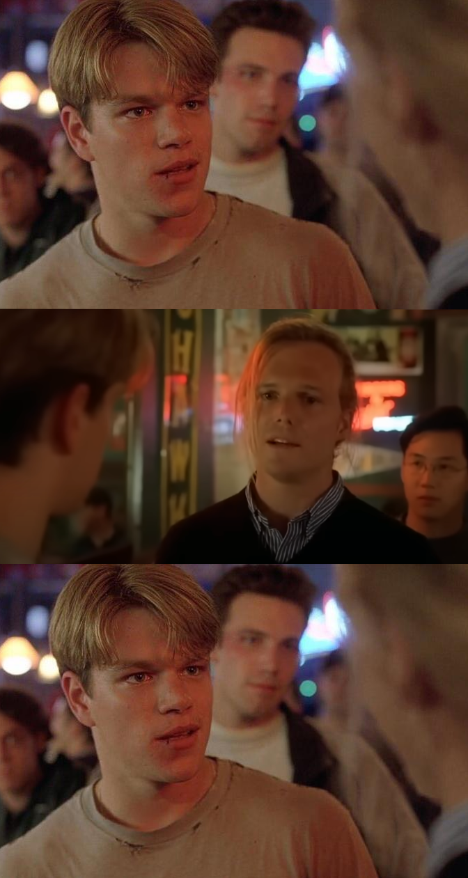 Good Will Hunting 3 Panel Blank Meme Template