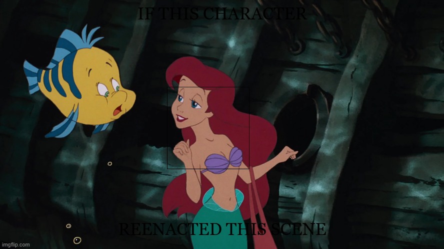 here's another little mermaid template Blank Meme Template