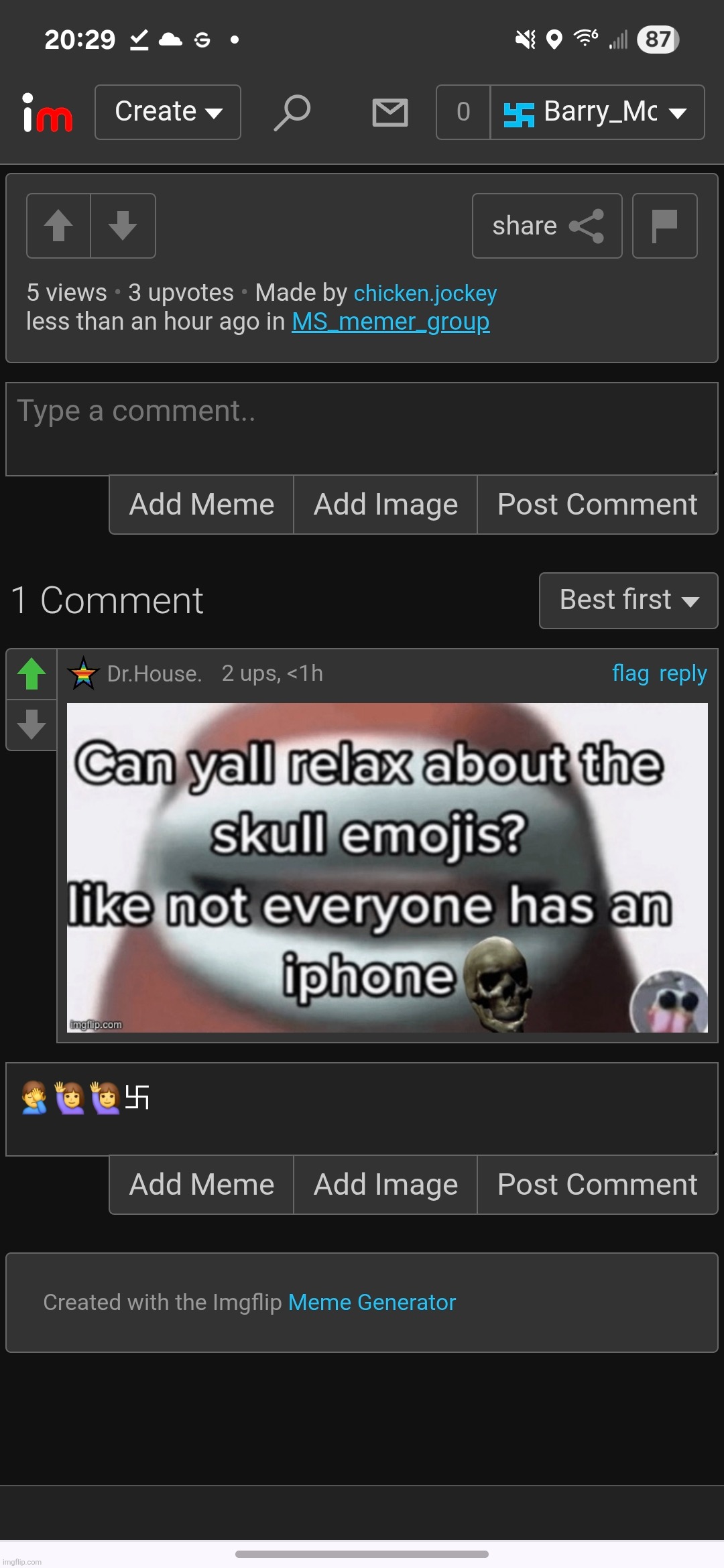 Comment banned | made w/ Imgflip meme maker