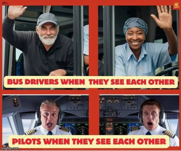 OK and not Ok | image tagged in uh oh,take the bus,flying,i too like to live dangerously,watch out | made w/ Imgflip meme maker