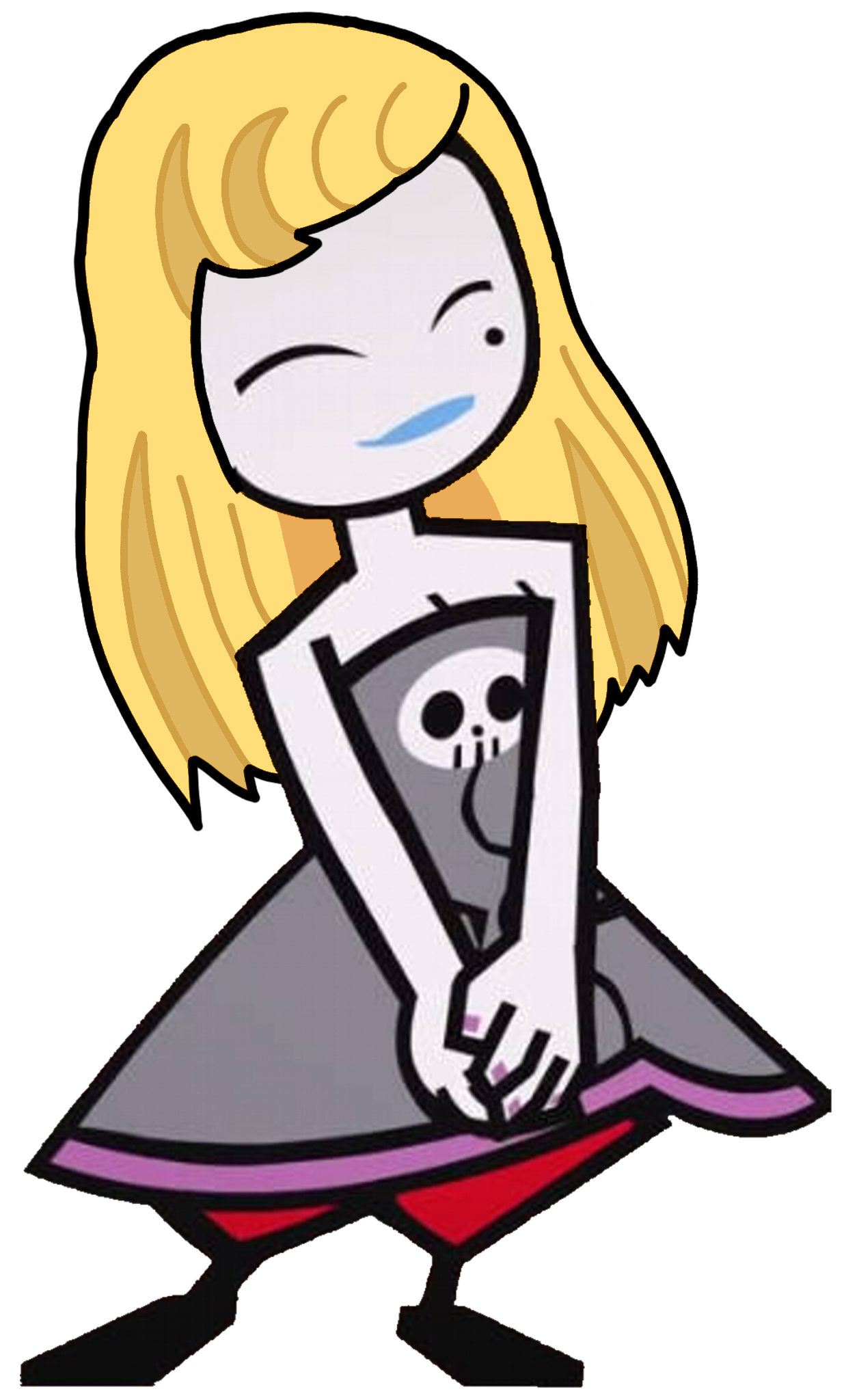 Mystique Sonia in a Blonde Wig Blank Meme Template