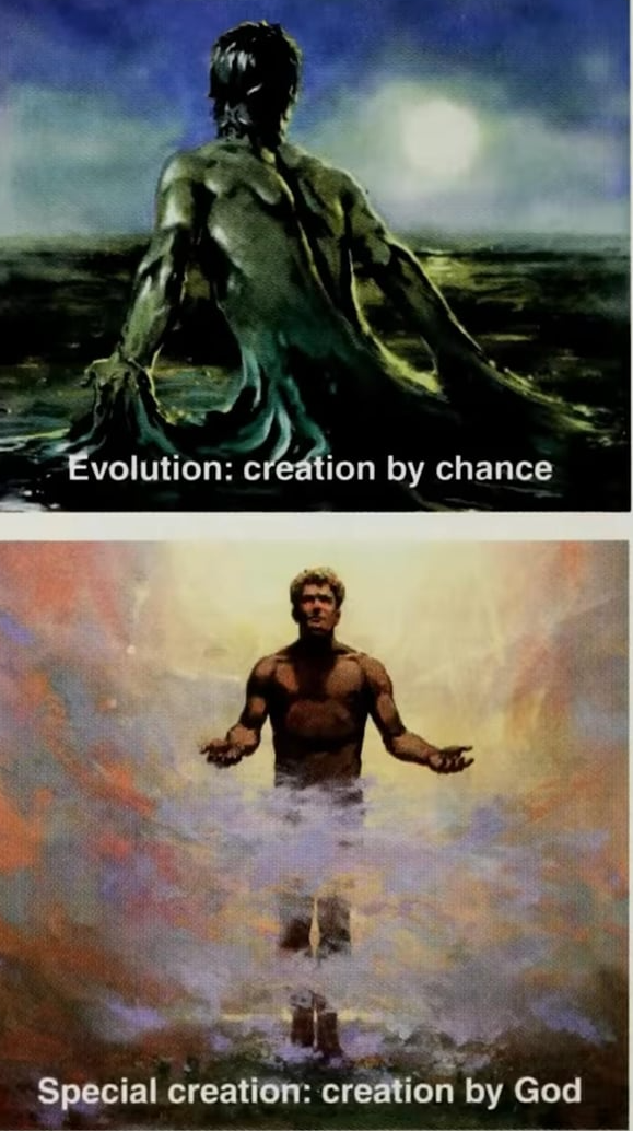 evolution special creation Blank Meme Template