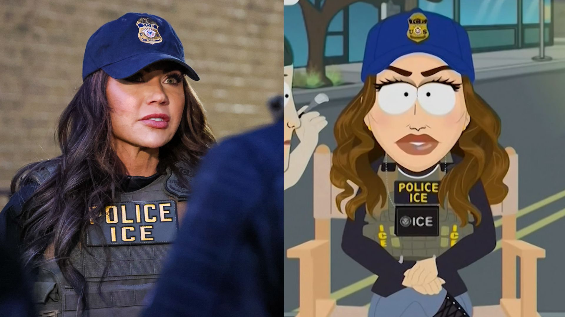 Kristi Noem Puppy Killer Southpark ICE Blank Meme Template