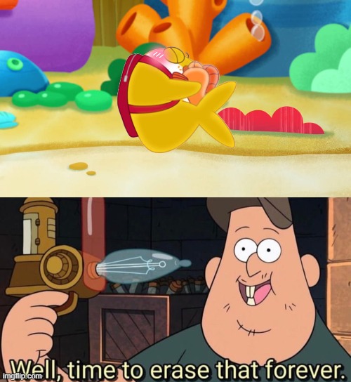 This (deleted) scene looks cursed | image tagged in well time to erase that forever,baby shark,memes,gravity falls | made w/ Imgflip meme maker