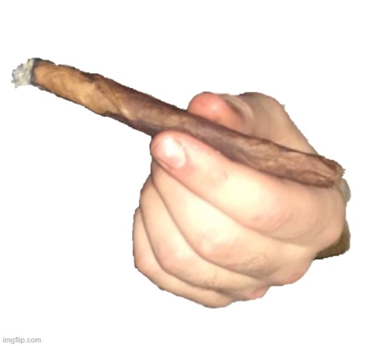 Hand Holding Blunt | image tagged in hand holding blunt | made w/ Imgflip meme maker