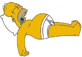 High Quality Sleeping Homer Blank Meme Template