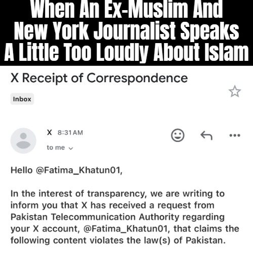 When An Ex-Muslim And New York Journalist Speaks A Little Too Loudly About Islam | image tagged in islam,pakistan | made w/ Imgflip meme maker