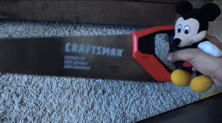 Baby mouse with saw Blank Meme Template