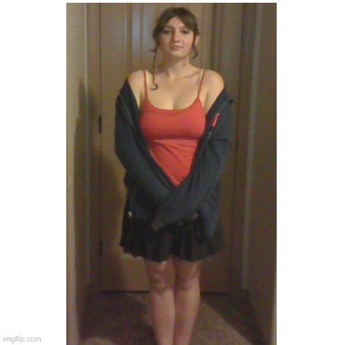 first time wearing a skirt to school in years! tomorrows fit yall (it was so hard getting a good pic) | made w/ Imgflip meme maker
