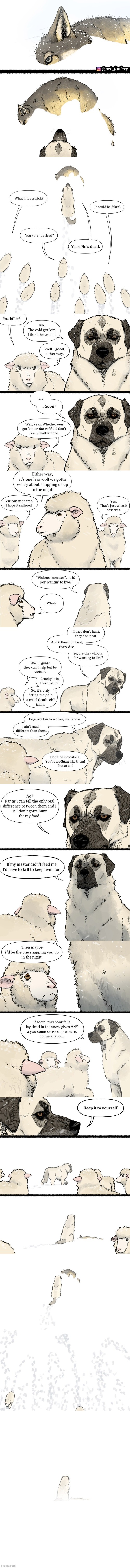 The return of Big Jack! | image tagged in dog,big,jack,sheep,wolf,snow | made w/ Imgflip meme maker