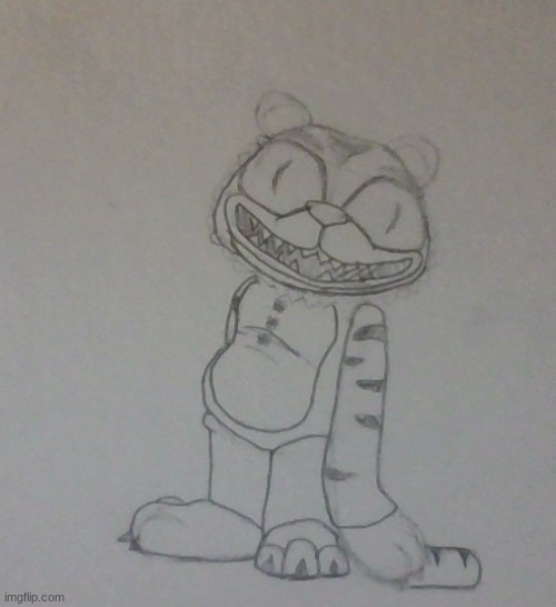 White Tiger | image tagged in fnaf,drawings | made w/ Imgflip meme maker