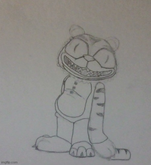 White Tiger | image tagged in fnaf,drawings | made w/ Imgflip meme maker