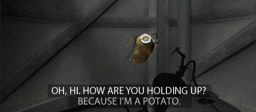 GLaDOS Potato Blank Meme Template