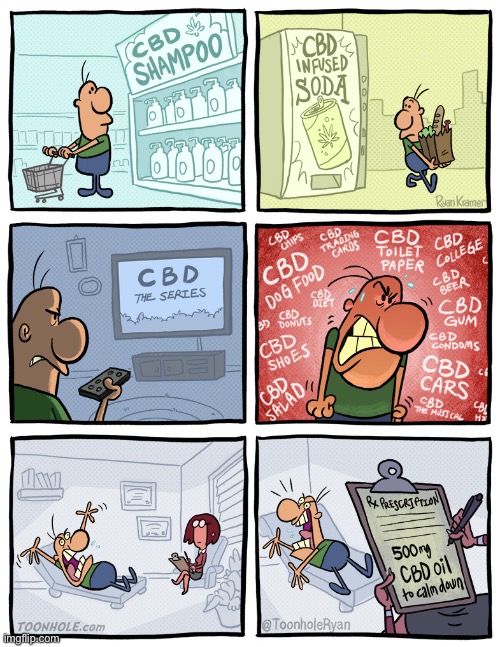 image tagged in comics,toonhole,cbd oil,going crazy | made w/ Imgflip meme maker