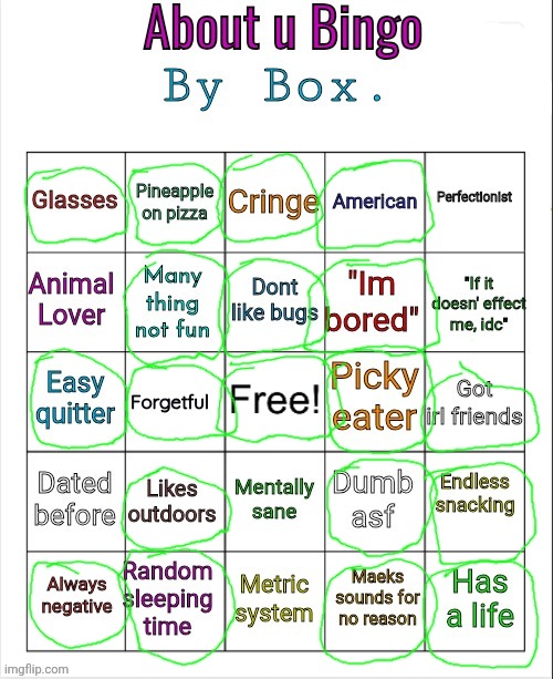 About u bingo by Box. | image tagged in about u bingo by box,bingo,msmg,imgflip,memes,shitpost | made w/ Imgflip meme maker