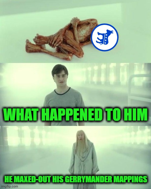 Why They are So Afraid of Texas | WHAT HAPPENED TO HIM; HE MAXED-OUT HIS GERRYMANDER MAPPINGS | image tagged in dead baby voldemort / what happened to him | made w/ Imgflip meme maker