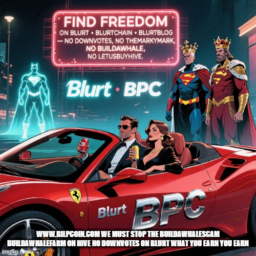 WWW.BILPCOIN.COM WE MUST STOP THE BUILDAWHALESCAM BUILDAWHALEFARM ON HIVE NO DOWNVOTES ON BLURT WHAT YOU EARN YOU EARN | made w/ Imgflip meme maker