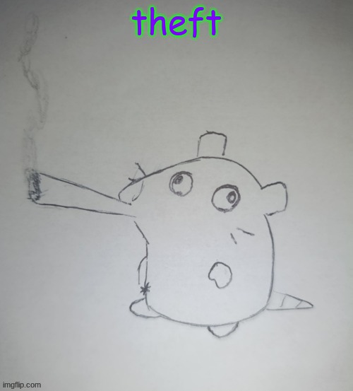 dumbass rat smoking a fat blunt(credits to shadowskul) | theft | image tagged in dumbass rat smoking a fat blunt credits to shadowskul | made w/ Imgflip meme maker