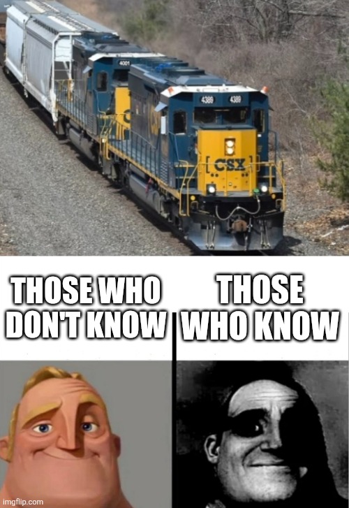 Only train fans will get this | THOSE WHO DON'T KNOW; THOSE WHO KNOW | image tagged in teacher's copy | made w/ Imgflip meme maker