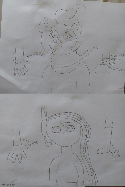 Only made 2 so, I tried.mp3 | image tagged in drawing,art,kage and melody,kage,melody | made w/ Imgflip meme maker