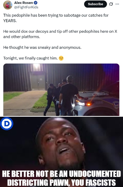 HE BETTER NOT BE AN UNDOCUMENTED DISTRICTING PAWN, YOU FASCISTS | image tagged in illegal immigrants,democrats,american politics,kevin hart | made w/ Imgflip meme maker