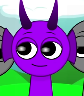 High Quality Durple Sprunki Remastered Blank Meme Template