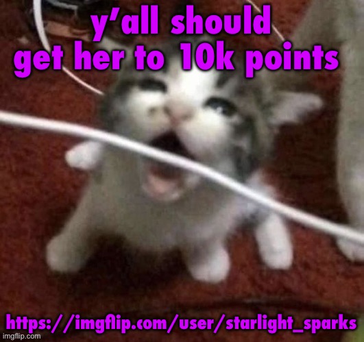 I LOVE EATING CABLES | y’all should get her to 10k points; https://imgflip.com/user/starlight_sparks | image tagged in bomb | made w/ Imgflip meme maker