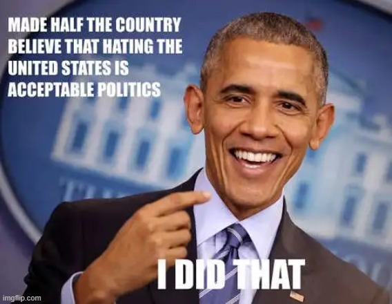 This Smirking Smurf Set Us Up On Our Downward Spiral | image tagged in barack obama,traitor,enemy,america,wrecking ball,division | made w/ Imgflip meme maker