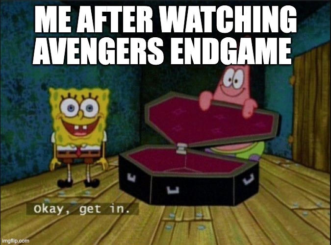 ME AFTER WATCHING; AVENGERS ENDGAME | made w/ Imgflip meme maker