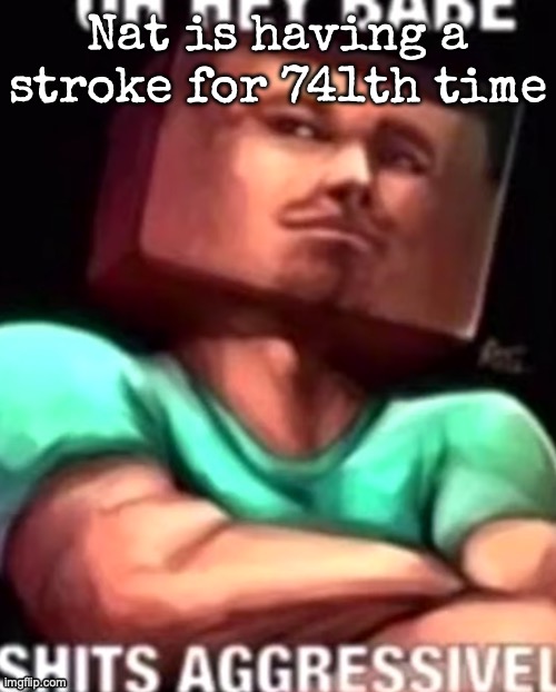 bazinga | Nat is having a stroke for 741th time | image tagged in https //youtube com/shorts/lbvdjqtt5o4 si jolzug-vwmuavyme | made w/ Imgflip meme maker