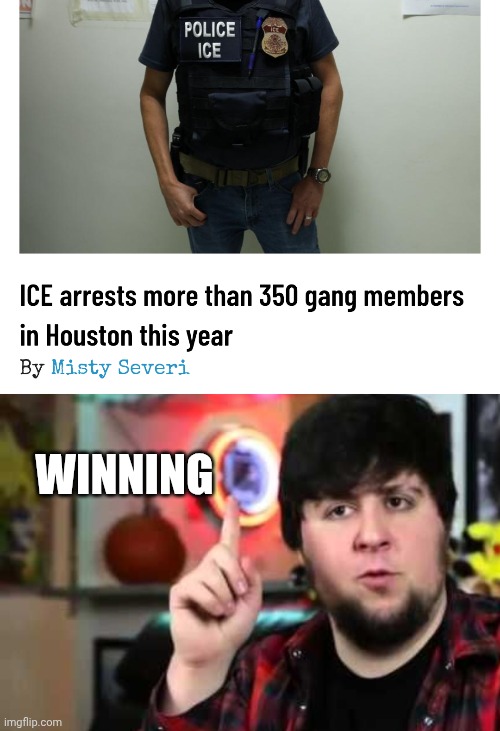 Yet Another Step | WINNING | image tagged in jontron i have several questions,ice,gangs,crime | made w/ Imgflip meme maker