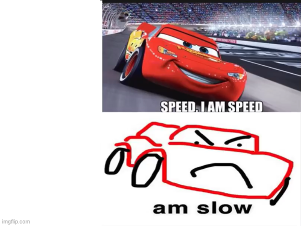 Am speed Am slow Blank Meme Template