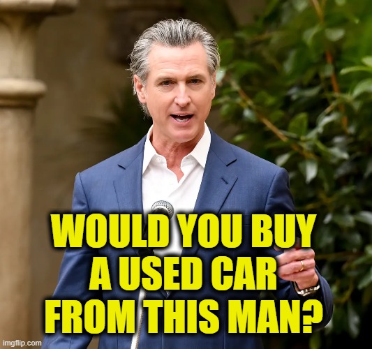 Credibility Crisis | WOULD YOU BUY
A USED CAR
FROM THIS MAN? | image tagged in gavin | made w/ Imgflip meme maker